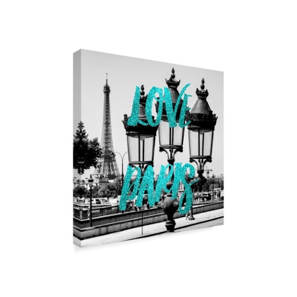 Philippe Hugonnard 'Love Paris Parisian Lamppost II' Canvas Art,14x14